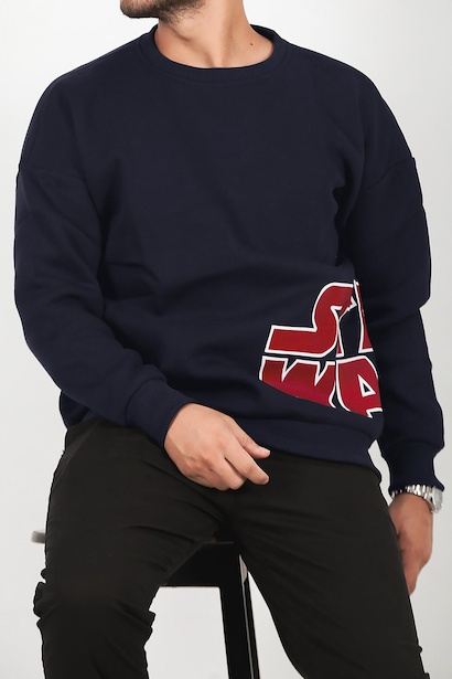 Erkek Bisiklet Yaka Sweat