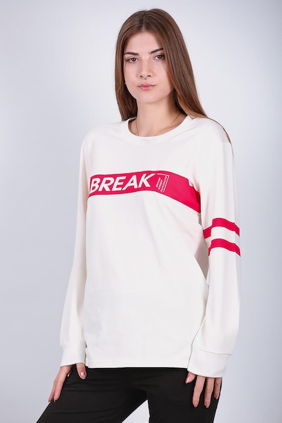 Kadın Bisiklet Yaka Sweat