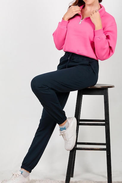 Kadın İki İplik Baskılı Eşofman Altı