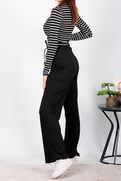 Kadın Kuş Gözlü Eşofman Altı Siyah 6