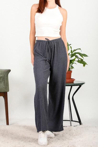 Kadın Bağcıklı Bol Paça Pantolon