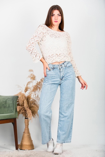 Kadın Bol Paça Pantolon