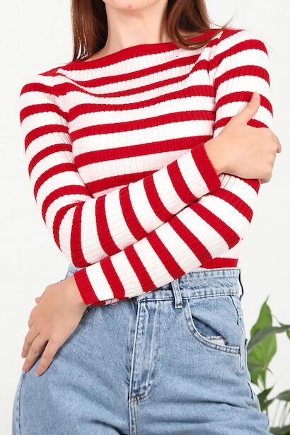 Kadın Kayık Yaka Triko 