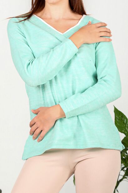 Kadın V Yakalı Bluz 