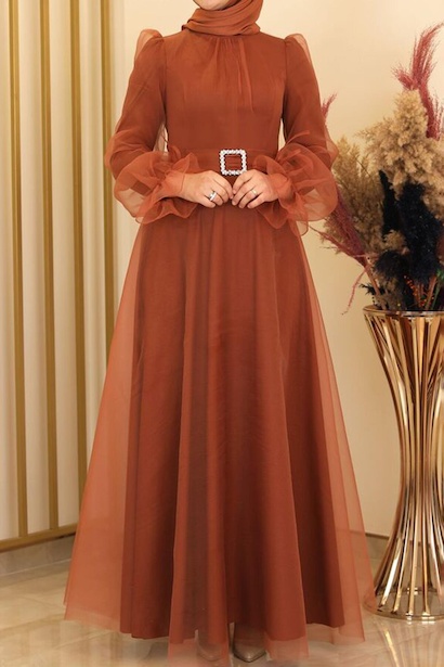 Kadın Uzun Tül Abiye