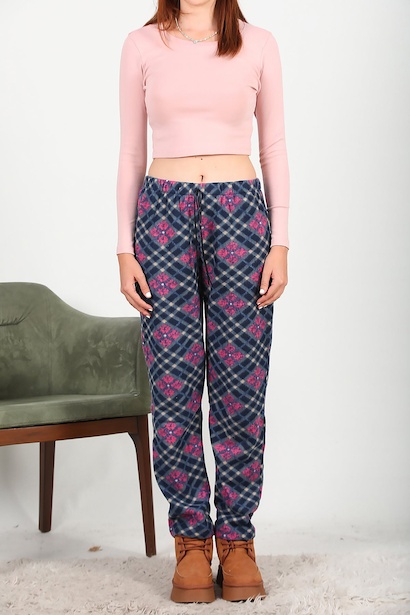 Kadın Polar Pijama Füme 6