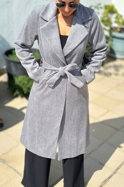 Kadın Bel Kuşaklı Kaban