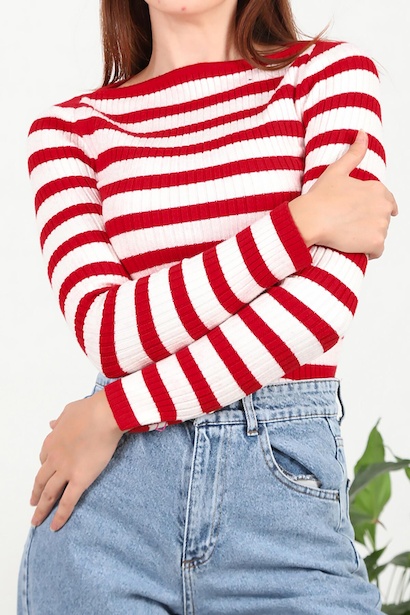 Kadın Kayık Yaka Triko