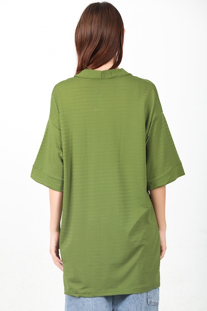 Kadın Petek Ceket Haki Haki 6