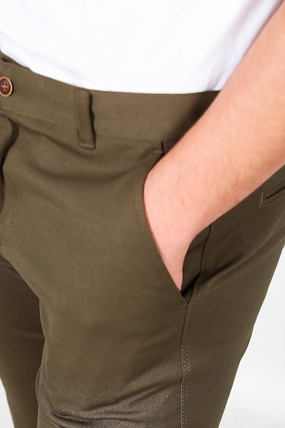 Erkek Kumaş Pantolon Kahverengi Kahverengi 6