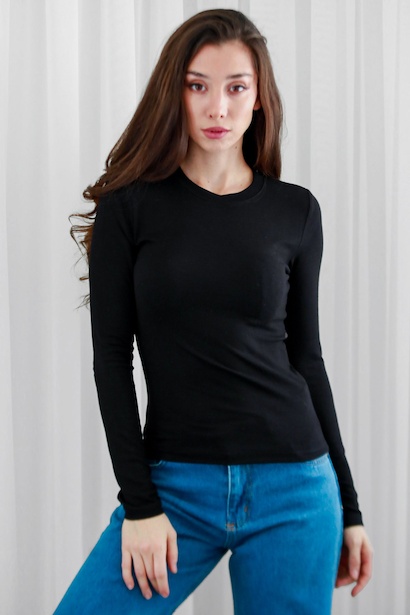 Kadın Bisiklet Yaka Bluz 