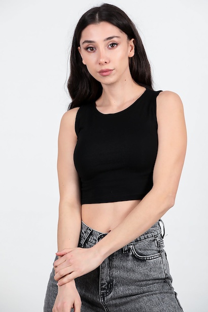 Kadın Kalın Askılı Bluz 