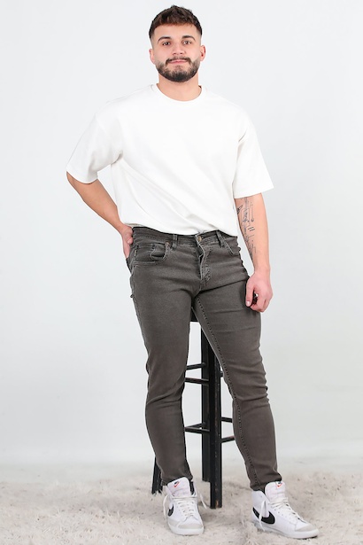 Erkek Dar Paça Kot Pantolon 