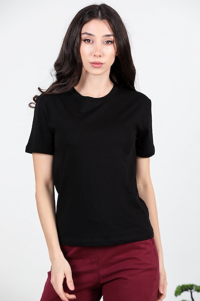 Kadın Bisiklet Yaka T-shırt 