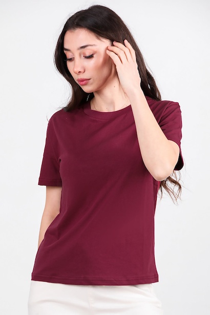 Kadın Bisiklet Yaka T-shırt 