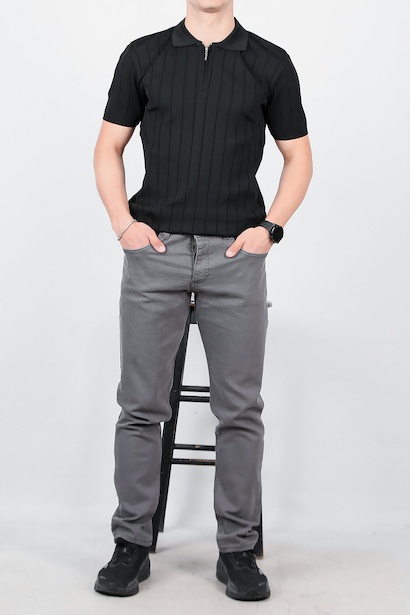 Erkek Boru Paça Kot Pantolon 