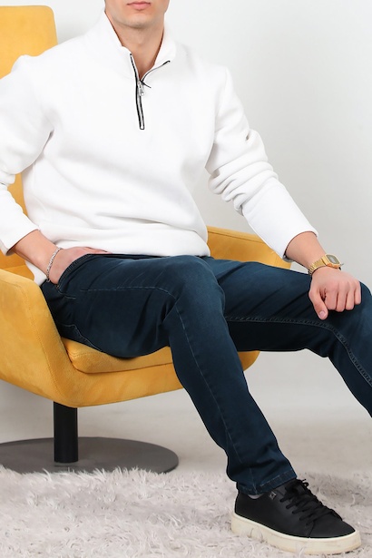 Erkek Slim Likralı Kot Pantolon 