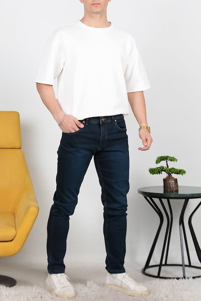 Erkek Slim Likralı Kot Pantolon 