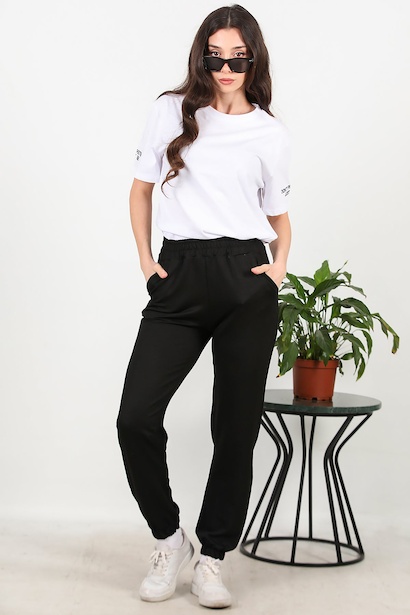 Kadın Bel-paça Lastikli Eşofman 