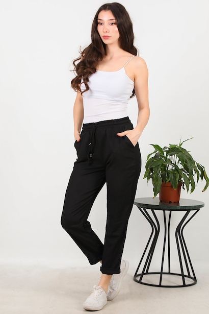 Kadın Bürümcük Duble Paça Pantolon 