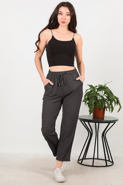 Kadın Bürümcük Duble Paça Pantolon 