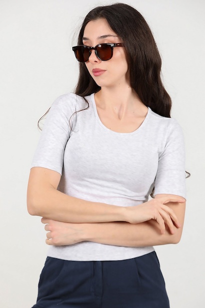 Kadın Bisiklet Yaka Bady  Gri 6