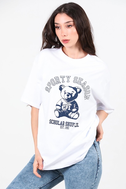 Kadın Baskılı Tshırt 