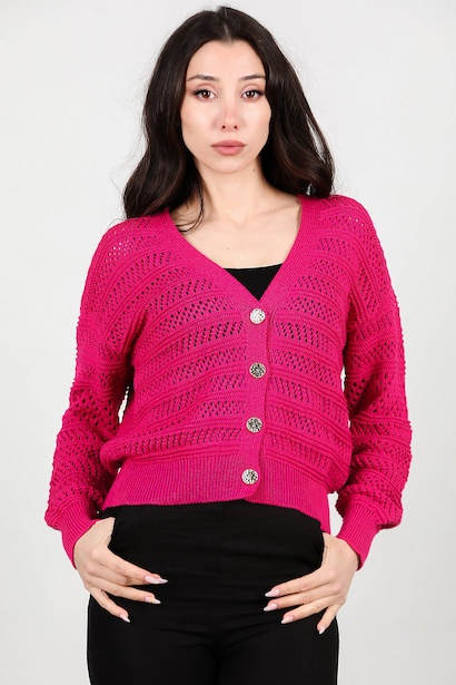 Kadın Ön Düğmeli Hırka 