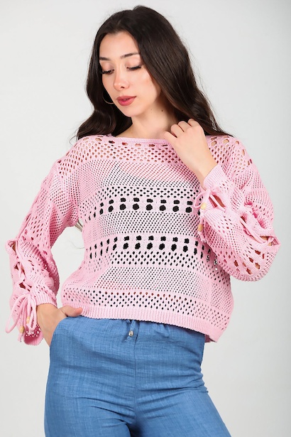 Kadın Kol Bağcıklı Triko 