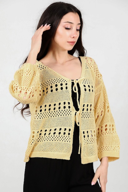 Kadın Önü Bağlamalı Hırka 