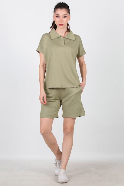 Kadın İki İplik Şortlu Takım 