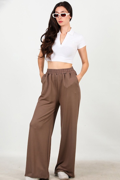 Kadın Bol Paça Cepli Eşofman 