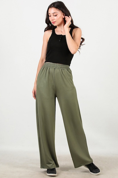 Kadın Bol Paça Cepli Eşofman 