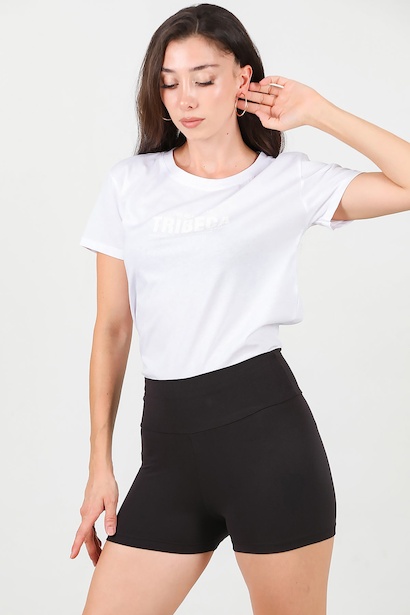 Kadın Yüksek Bel Mini Şort 