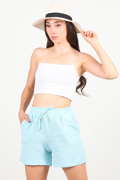 Kadın Keten Şort 