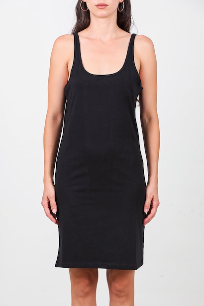 Kadın Askılı Likralı Elbise  Siyah 6