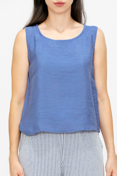 Kadın Kalın Askılı Bluz  İndigo 6