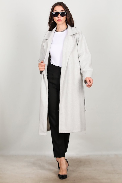 Kadın Uzun Kaşe Kaban 