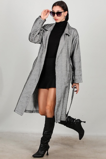 Kadın Uzun Kaşe Kaban 