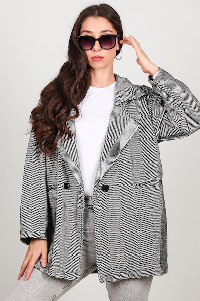 Kadın Kısa Kaşe Kaban 