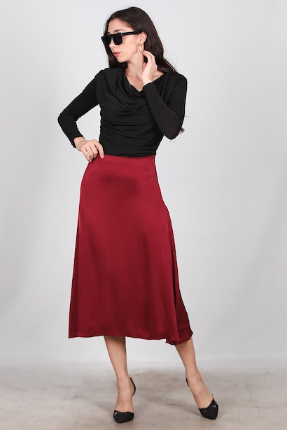 Kadın Midi Boy Çan Etek 