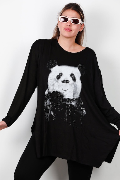 Büyük Beden Ayıcıklı Tunik 