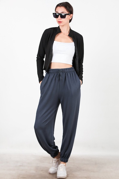 Kadın Paça Lastikli Oversize Eşofman 