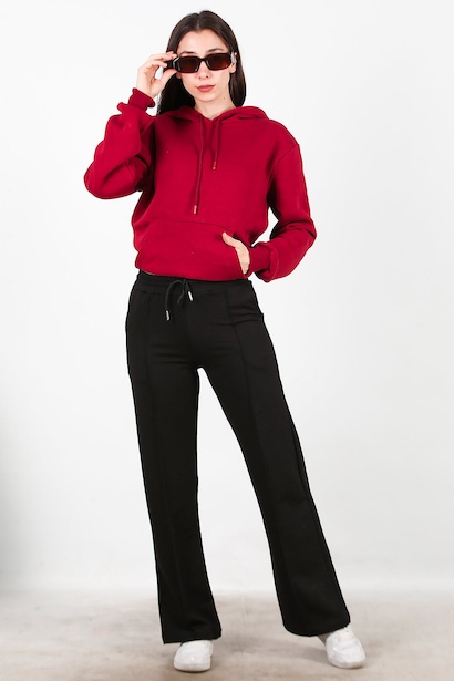 Kadın Çimalı Bol Paça Eşofman 