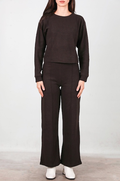 Kadın Selanik Çimalı İkili Takım  Kahverengi 6