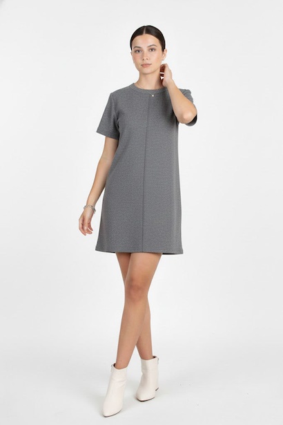 Kadın Önü Çimalı Fitilli Elbise 