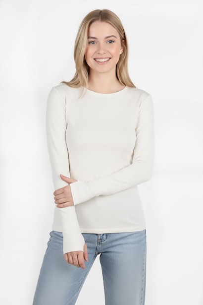 Kadın Parmak Geçmeli Bluz 