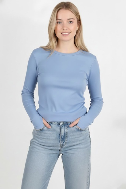 Kadın Parmak Geçmeli Bluz 