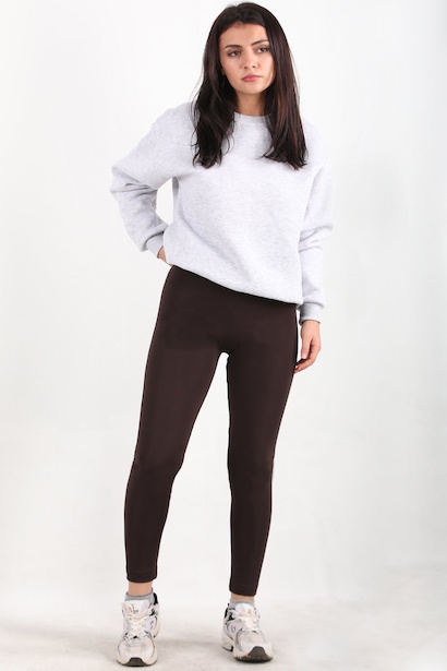 Kadın Yüksek Bel Şardonlu Tayt 