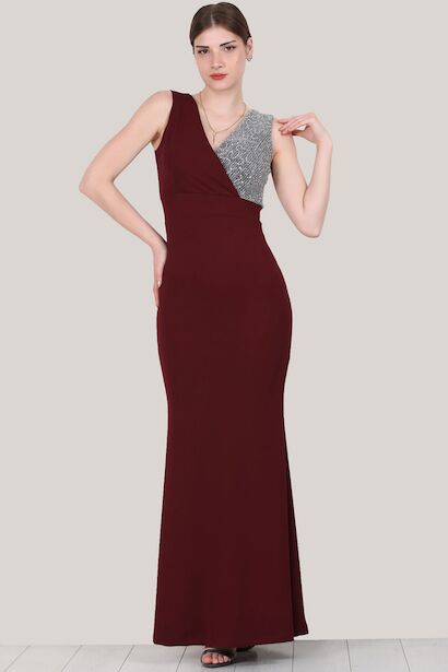 Kadın Pullu Balık Model Abiye 